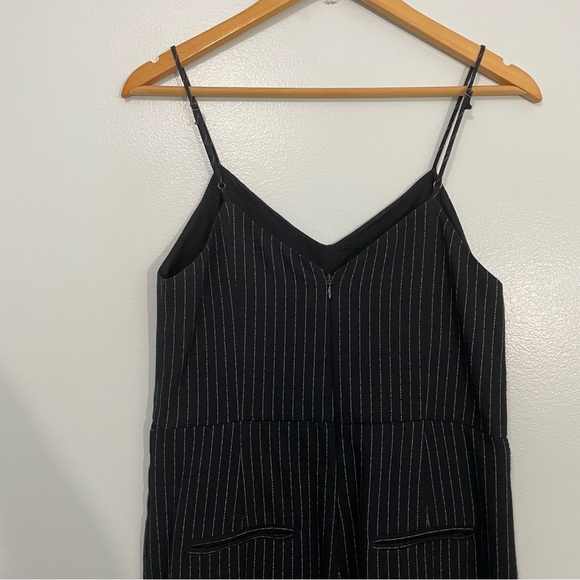 Anthropologie The Essentials Navy Blue Pinstriped Jumpsuit Size 4 - Picture 9 of 12